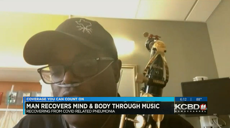 Musical medicine: Man recovering from COVID uses saxophone to heal his lungs and spirit
